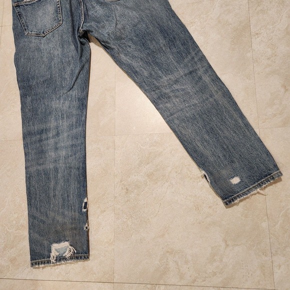 La Vie Rebecca Taylor Patched Velvet & Rigid Blue Denim Jeans Womens Size 27 - Picture 16 of 16